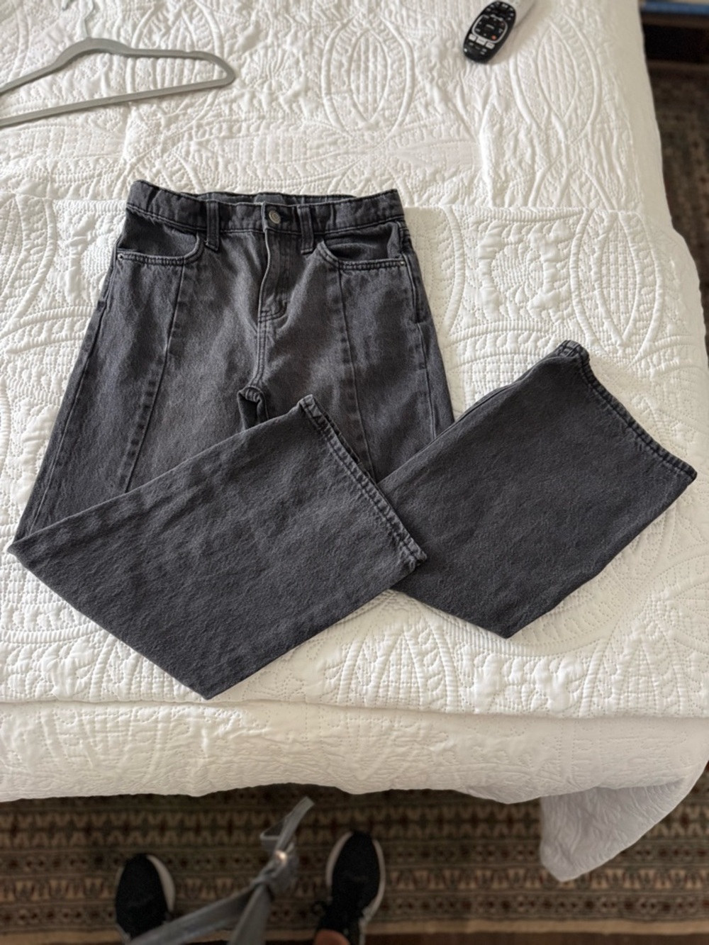 Old Navy Black High-Rise Baggy Wide Leg Jeans